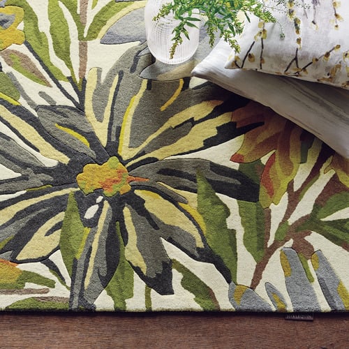 Maize Floreale Hand-Made Wool Rug