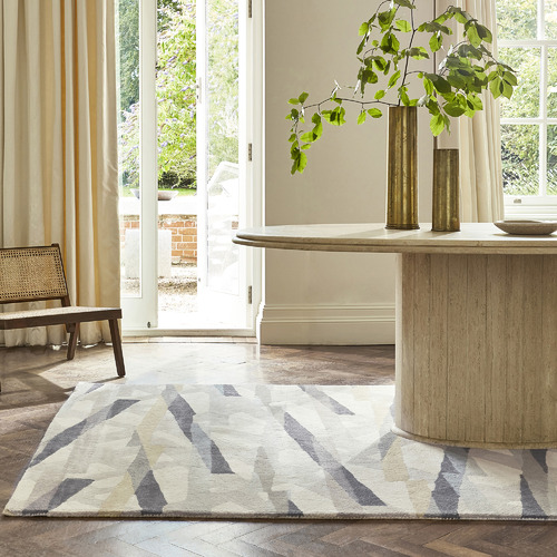Oyster Diffinity Hand-Tufted Pure New Wool Rug