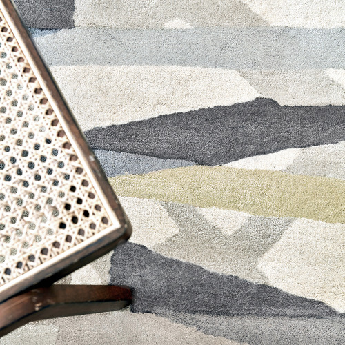 Oyster Diffinity Hand-Tufted Pure New Wool Rug