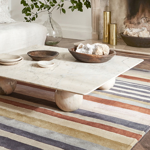 Multi-Coloured Rosita Harissa Hand-Tufted Pure New Wool Rug
