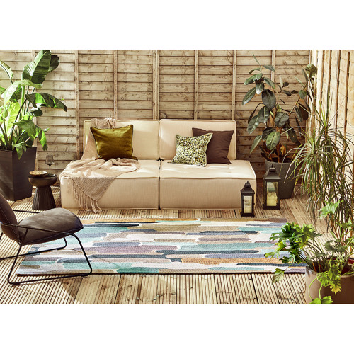 Sea Glass Trattino Outdoor Rug