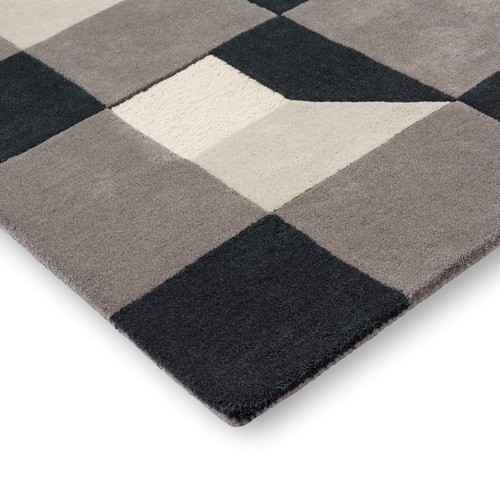 Slate Blocks Hand-Tufted Pure New Wool Rug