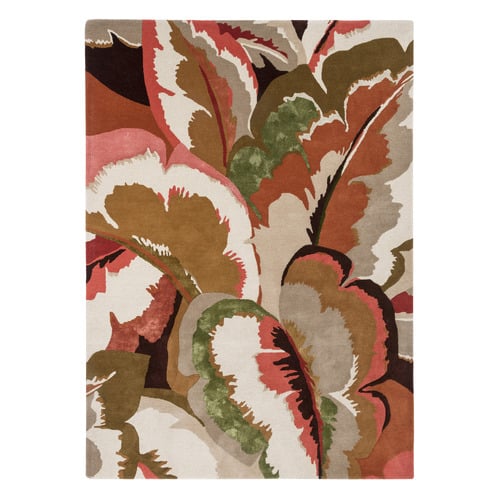 Amber Calathea Hand-Tufted Pure New Wool-Blend Rug