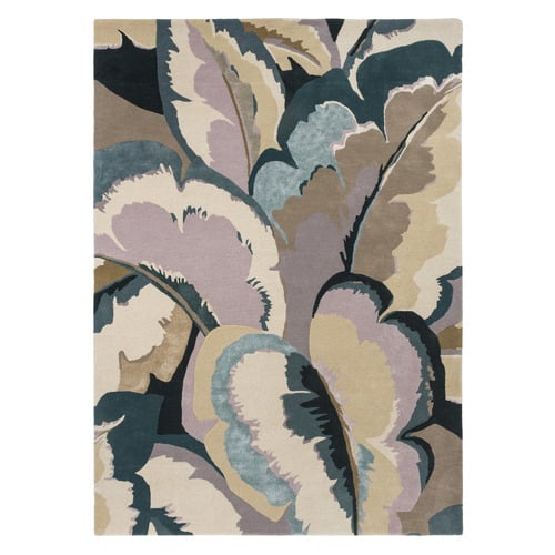 Wild Water Calathea Hand-Tufted Pure New Wool-Blend Rug