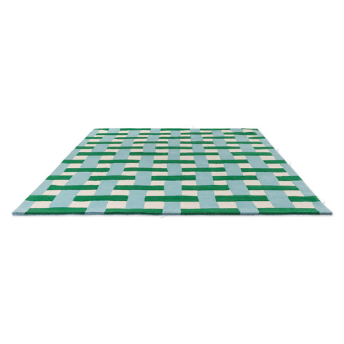Harsr Basket Weave Hand-Tufted Pure New Wool Rug
