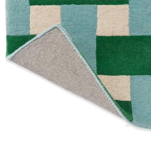 Harsr Basket Weave Hand-Tufted Pure New Wool Rug