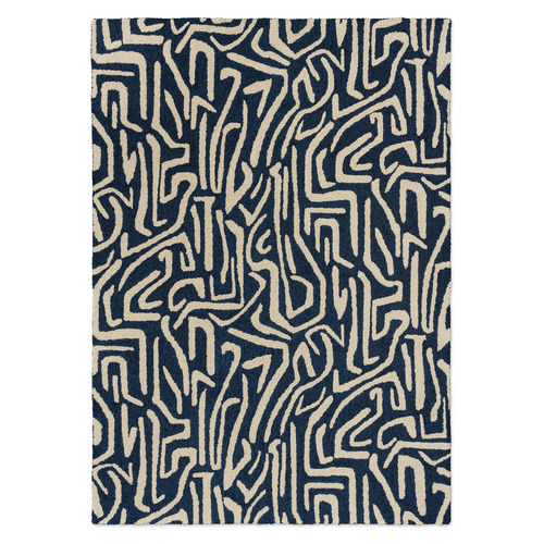 Blue Melodic Outdoor Rug