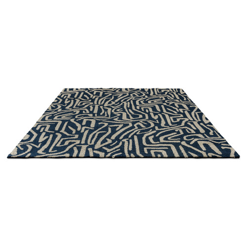 Blue Melodic Outdoor Rug