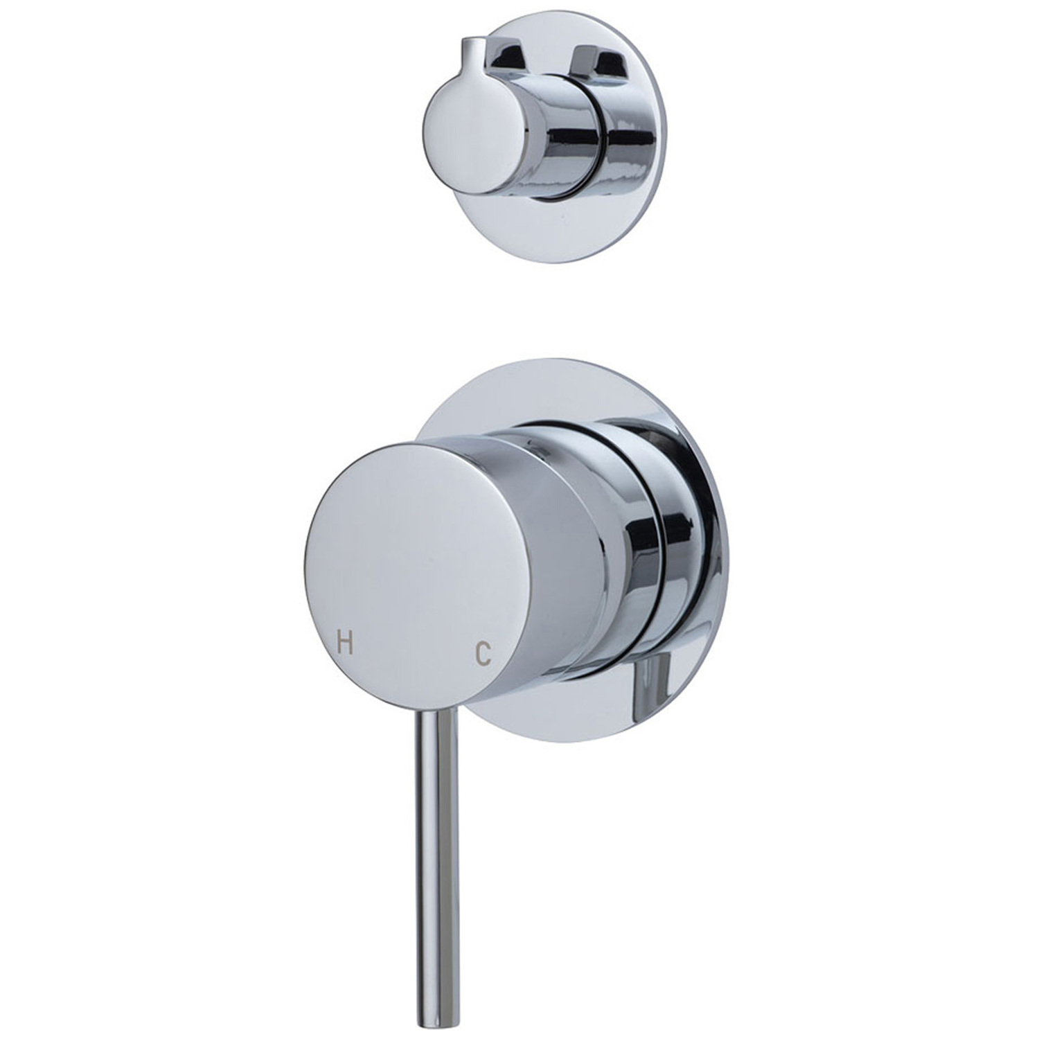 2 Piece Kaya Brass Diverter & Wall Mixer Set
