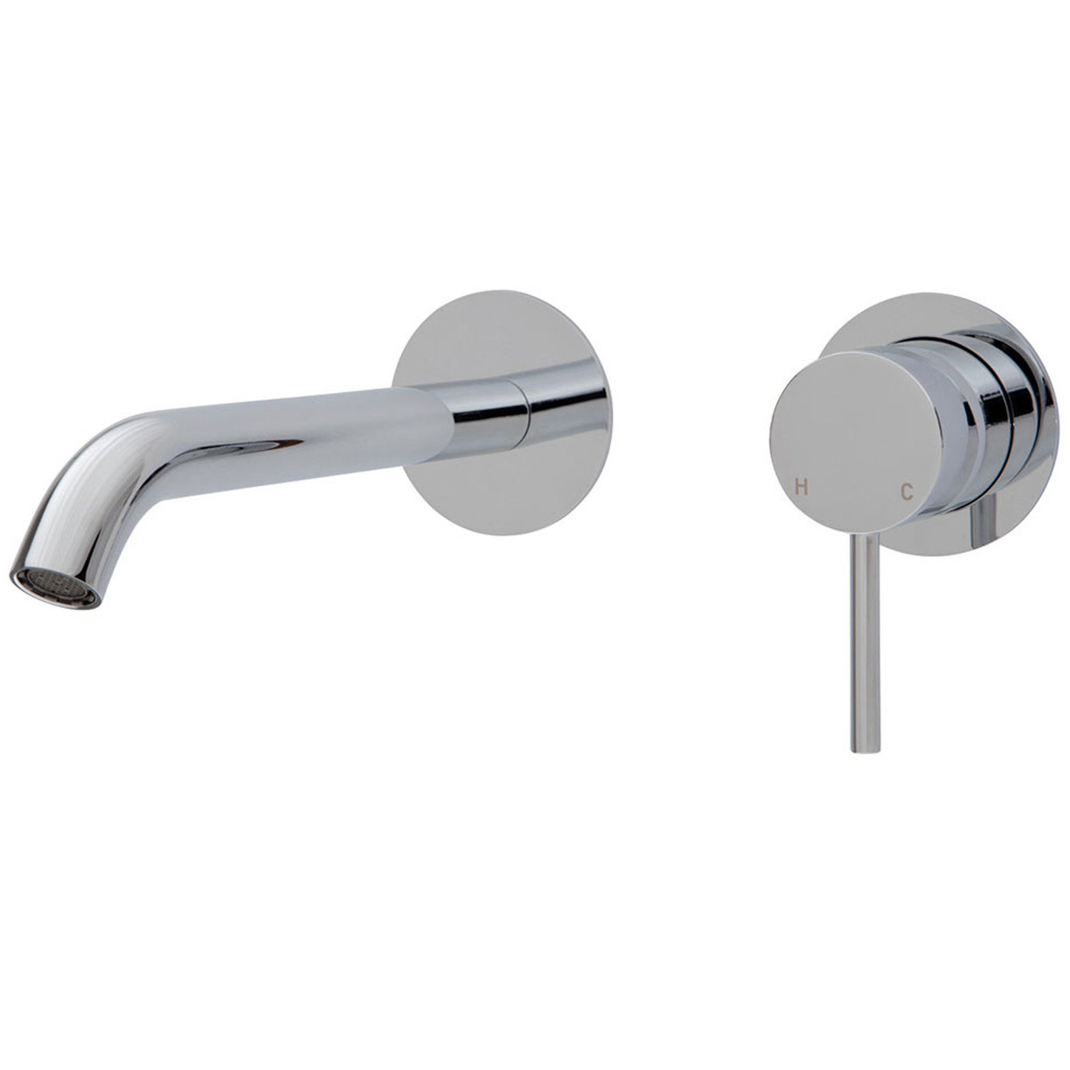 2 Piece Kaya Brass Spout & Wall Mixer Set