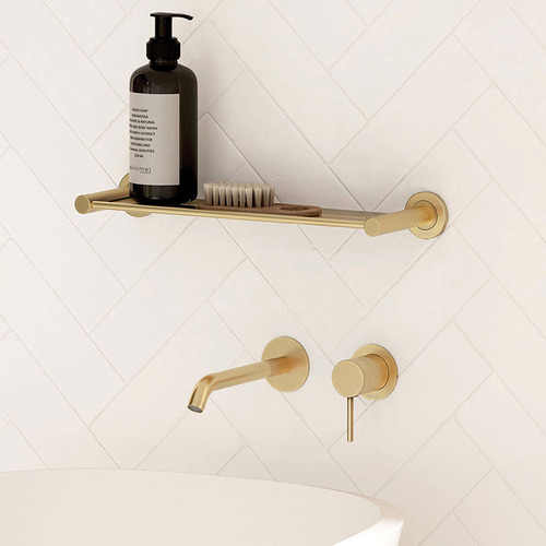 2 Piece Kaya Brass Spout & Wall Mixer Set