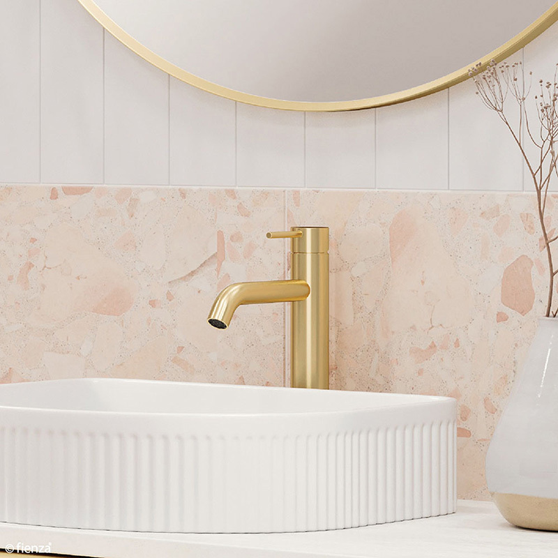 24.4cm Kaya Brass Mixer Tap
