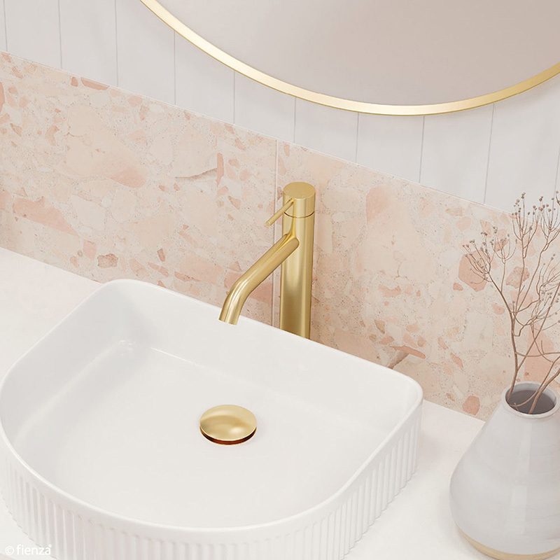 24.4cm Kaya Brass Mixer Tap
