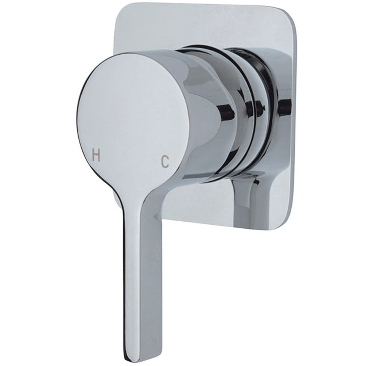 Square Sansa Brass Wall Mixer