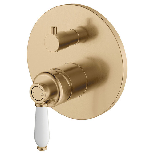 Eleanor Brass Wall Diverter Mixer
