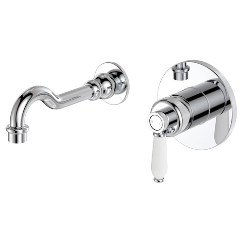 2 Piece Eleanor Brass Spout & Wall Mixer Set