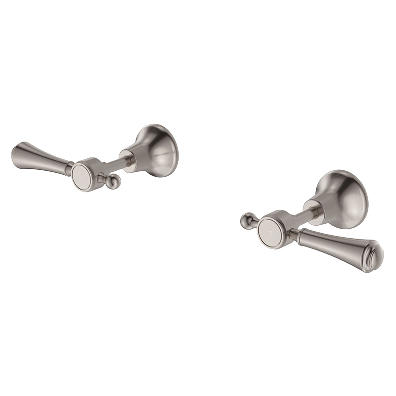 2 Piece Lillian Brass Wall Top Assembly Set