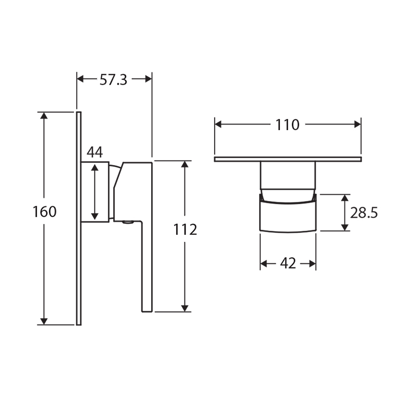 Koko Brass Wall Mixer