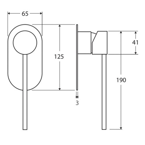 Isabella Care Wall Mixer with Oval Plate