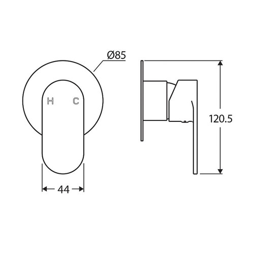 Empire Brass Wall Mixer