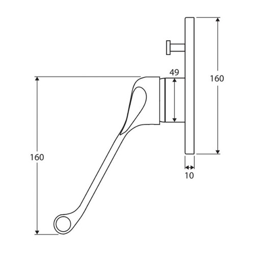 Stella Care Wall Mixer Diverter