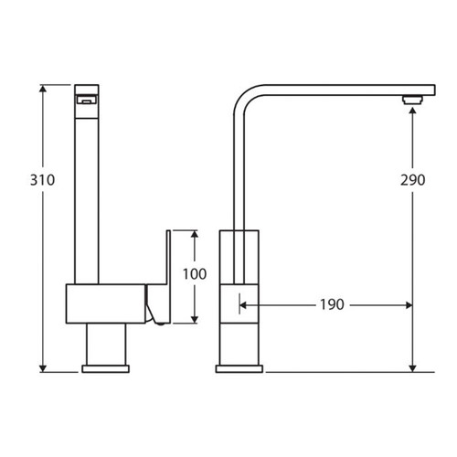 Jet Swivel Kitchen Mixer Tap