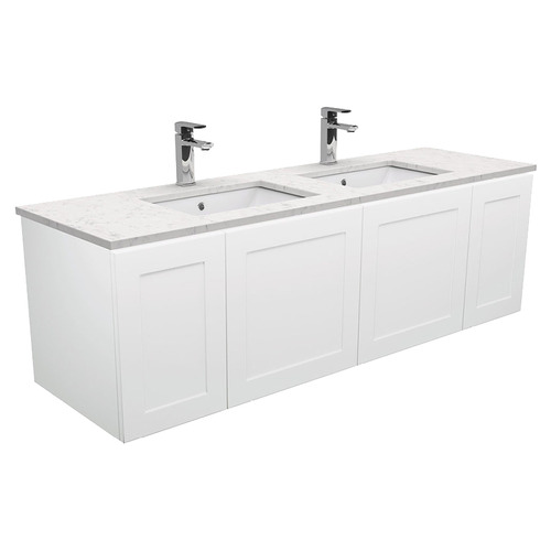 Sarah Bianco MarbleLook Mila Wall Hung Double Basin Vanity Unit