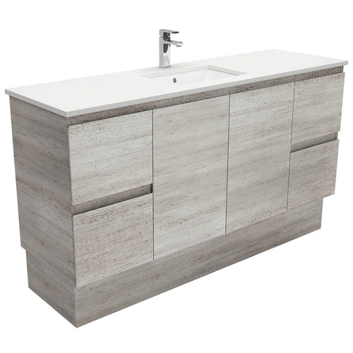 Sarah Crystal Pure Edge Industrial Floor Standing Vanity Unit Temple