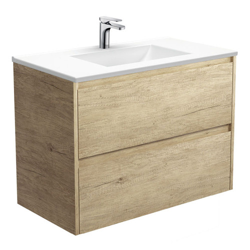 Vanessa Amato Scandi Oak Wall Hung Vanity Unit Temple & Webster