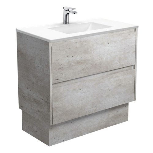 Vanessa Amato Industrial Grey Floor Standing Vanity Unit Temple & ster