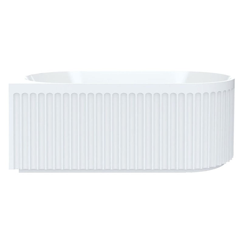 Eleanor 1500mm Acrylic Fluted Corner Bath