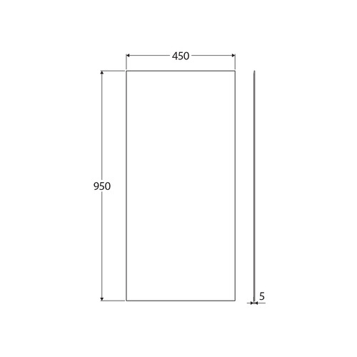Pencil Edge Rectangular Wall Mirror