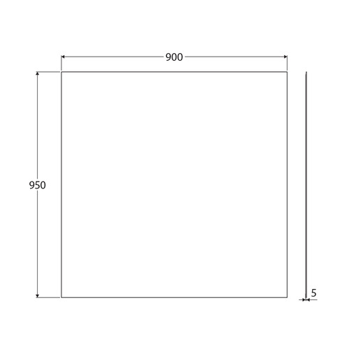 Pencil Edge Rectangular Wall Mirror