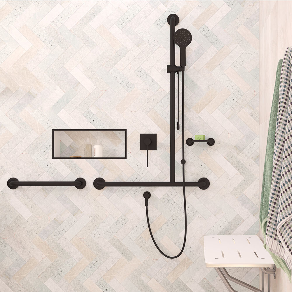 Accessible 450mm Stainless Steel Grab Rail
