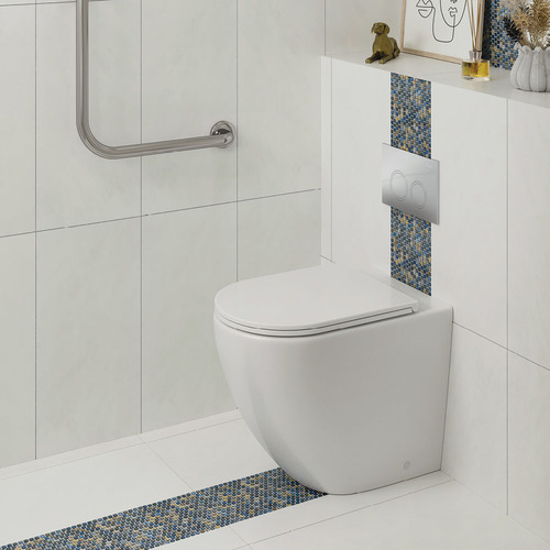 Alix Slim Seat P-Trap Wall-Faced Toilet Suite