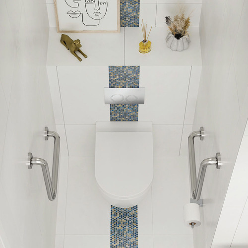 Alix Slim Seat P-Trap Wall-Faced Toilet Suite