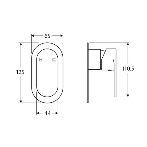 Empire Bath & Shower Wall Mixer
