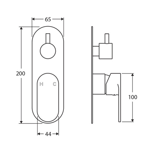 Empire Bath & Shower Wall Diverter Mixer