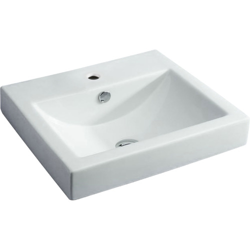 Low Profile Square Ceramic Basin