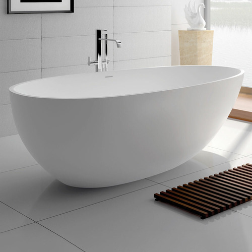 150cm Matt White Bahama Stone Bath Tub