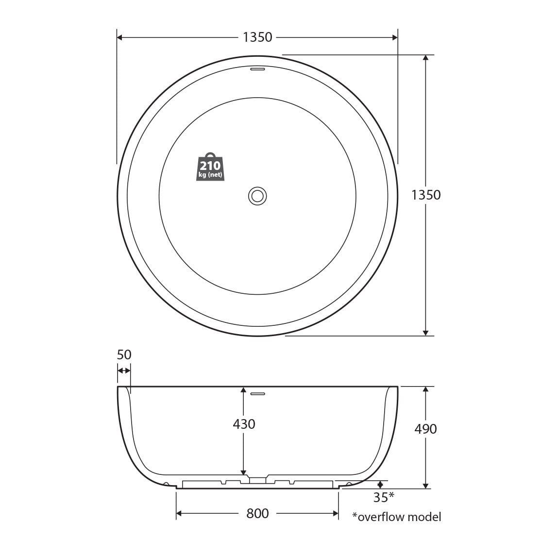 Shinto Stone Bath Tub