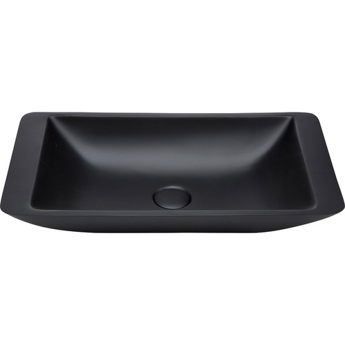 60cm Matt Black Classique Stone Basin