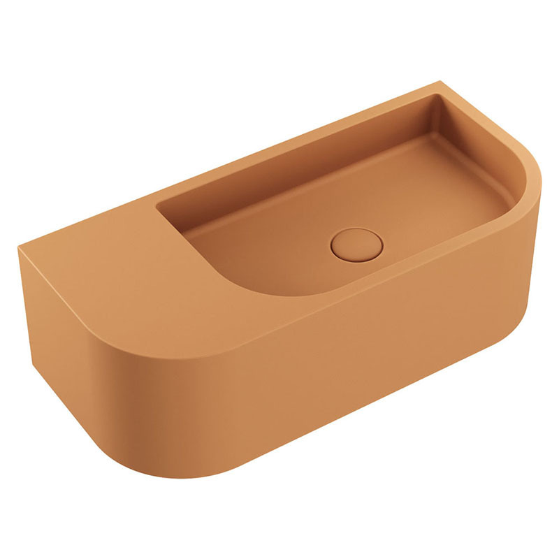 Blanca 650mm Concrete Wall Hung Basin