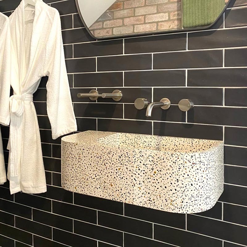 Blanca 650mm Concrete Wall Hung Basin