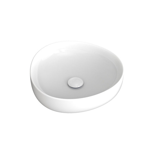 Pebble 400mm Ceramic Basin & Waste Set