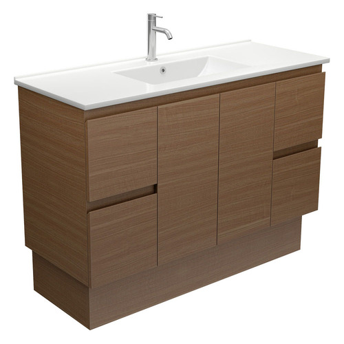 Dolce 1200mm Walnut Freestanding Single Vanity