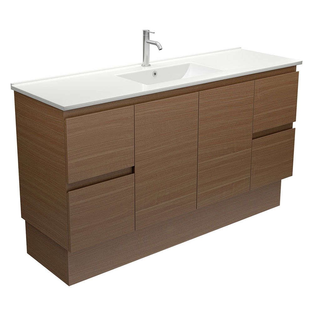 Dolce 1500mm Walnut Freestanding Single Vanity