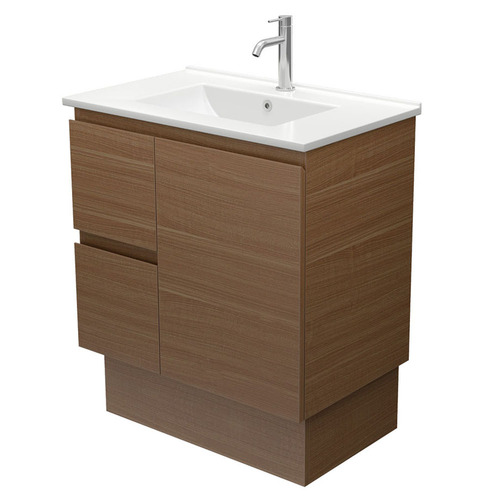 Dolce 750mm Walnut Freestanding Single Vanity