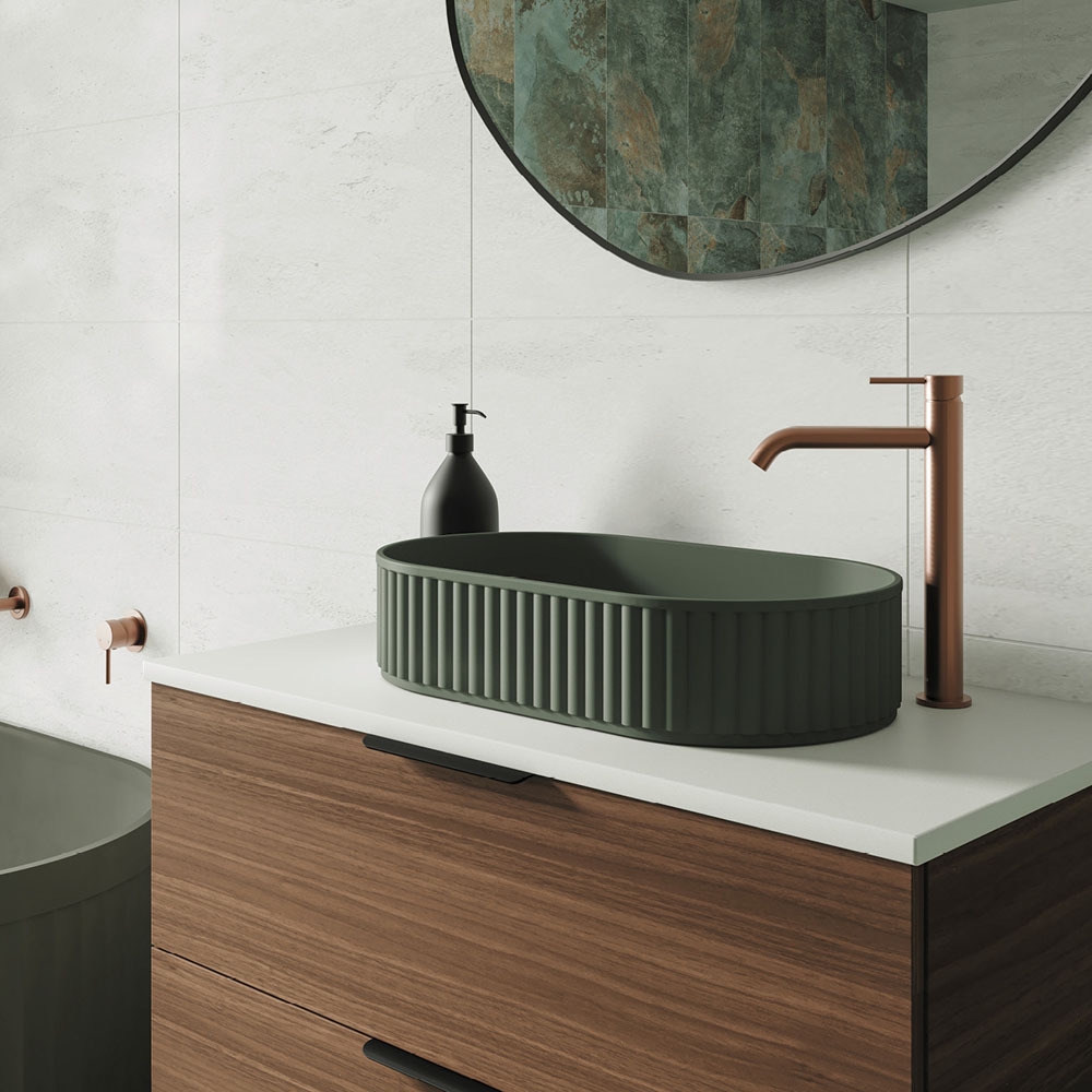 Kaya Tall Brass Basin Mixer