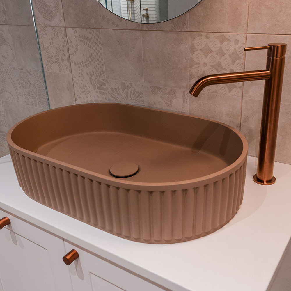 Kaya Tall Brass Basin Mixer